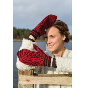 Mönsterstickade damvantar i...