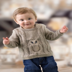 Barntröja med ugglemotiv...