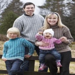 Häfte Sticka till familjen