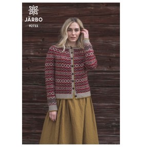 Saga-kofta i 2-tr Ullgarn, pdf